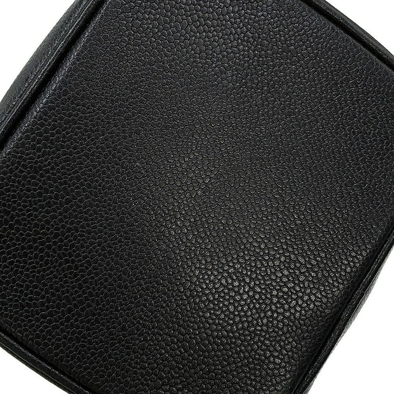 シャネル バニティバッグ ココマーク 縦型 キャビアスキン A01998 CHANEL 化粧ポーチ コスメポーチ 黒
