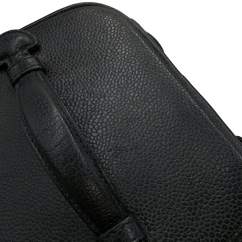 シャネル バニティバッグ ココマーク 縦型 キャビアスキン A01998 CHANEL 化粧ポーチ コスメポーチ 黒