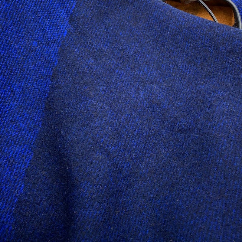 エルメス ポンチョ ハイランド リバーシブル ウール カシミア HERMES ケープ タッセル付き チェック アウター