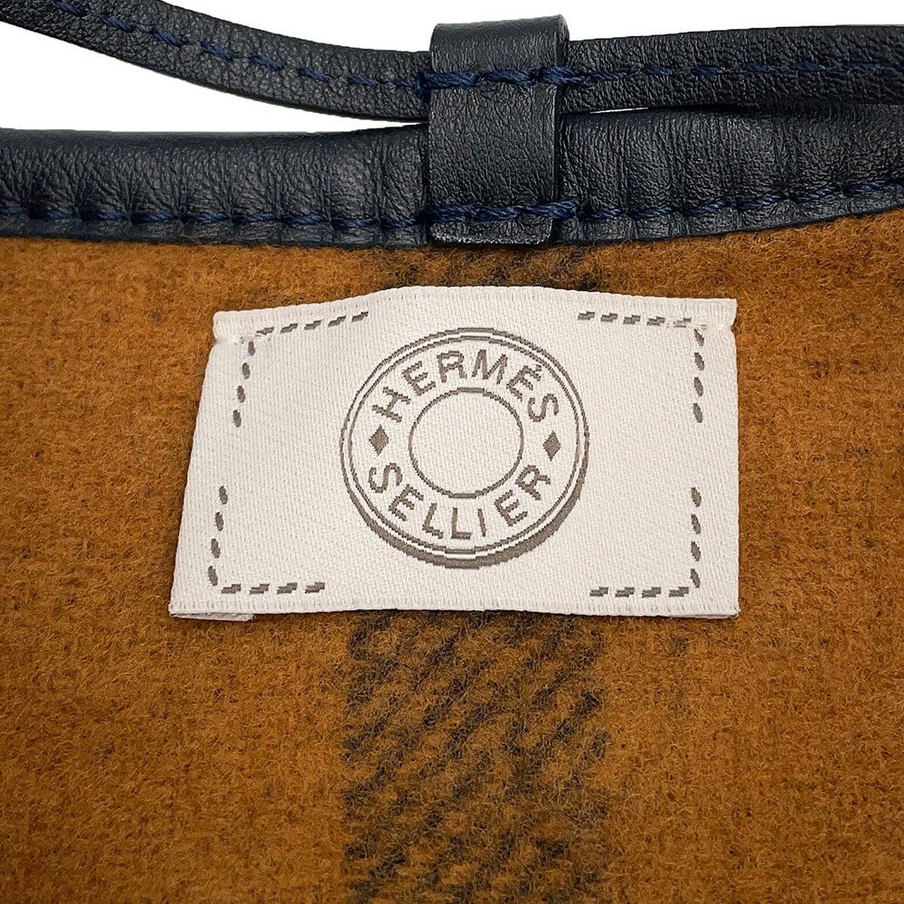 エルメス ポンチョ ハイランド リバーシブル ウール カシミア HERMES