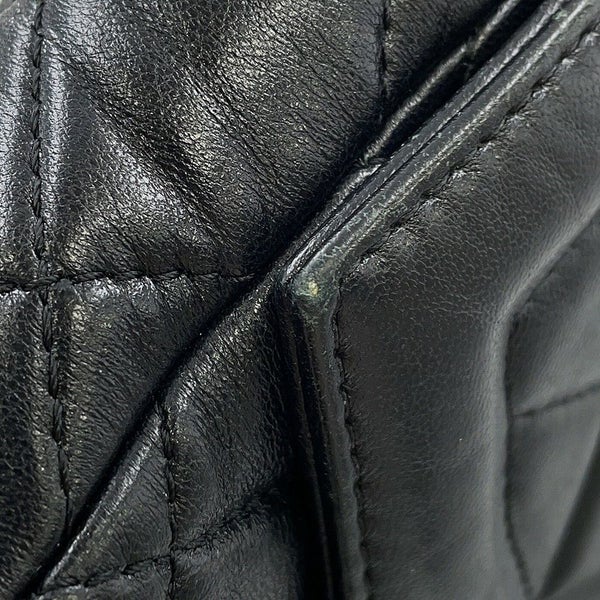 シャネル チェーンショルダーバッグ ココマーク マトラッセ ラムスキン AS5259 CHANEL 黒