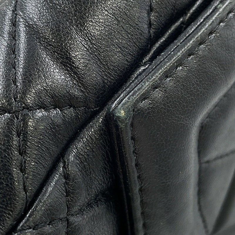 シャネル チェーンショルダーバッグ ココマーク マトラッセ ラムスキン AS5259 CHANEL 黒