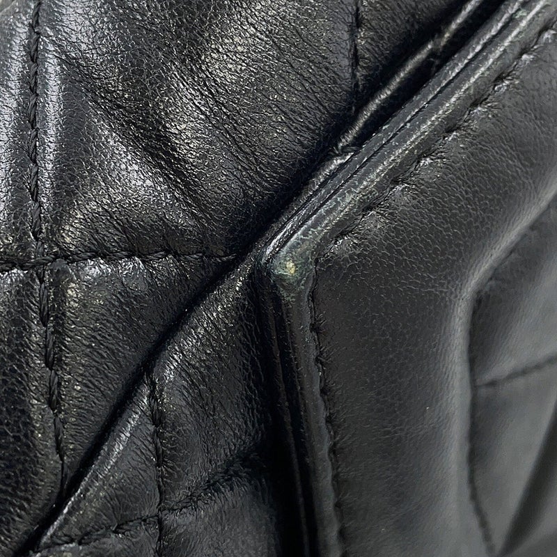 シャネル チェーンショルダーバッグ ココマーク マトラッセ ラムスキン AS5259 CHANEL 黒