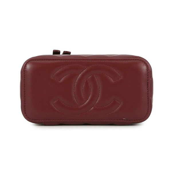 シャネル チェーンショルダーバッグ マトラッセ ココマーク ヴァニティケース ラムスキン AP2199 CHANEL