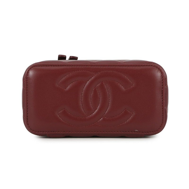 シャネル チェーンショルダーバッグ マトラッセ ココマーク ヴァニティケース ラムスキン AP2199 CHANEL