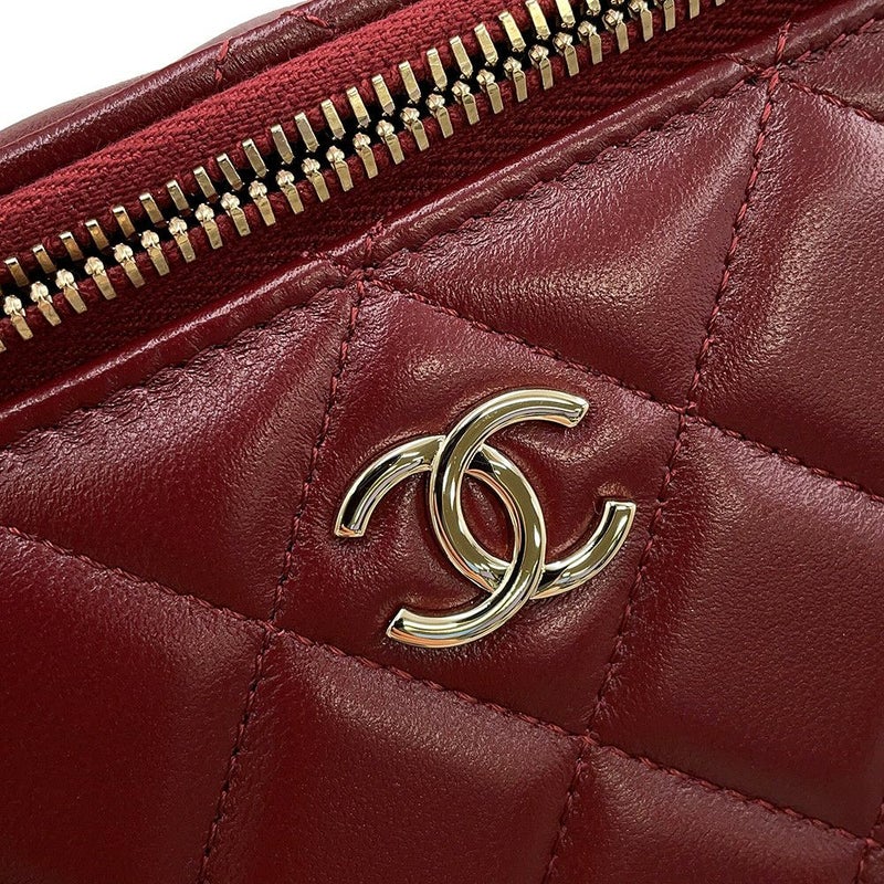 シャネル チェーンショルダーバッグ マトラッセ ココマーク ヴァニティケース ラムスキン AP2199 CHANEL