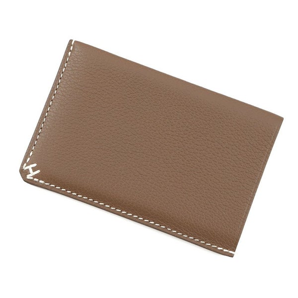 エルメス カードケース Hセリエ エトゥープ エバーカラー W刻印 HERMES カード