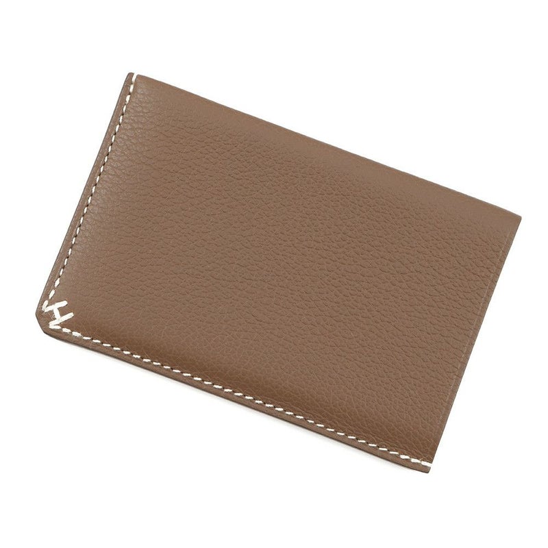 エルメス カードケース Hセリエ エトゥープ エバーカラー W刻印 HERMES カード
