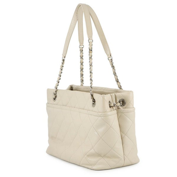 シャネル チェーントートバッグ マトラッセ デカココマーク キャビアスキン A48374 CHANEL ショルダーバッグ