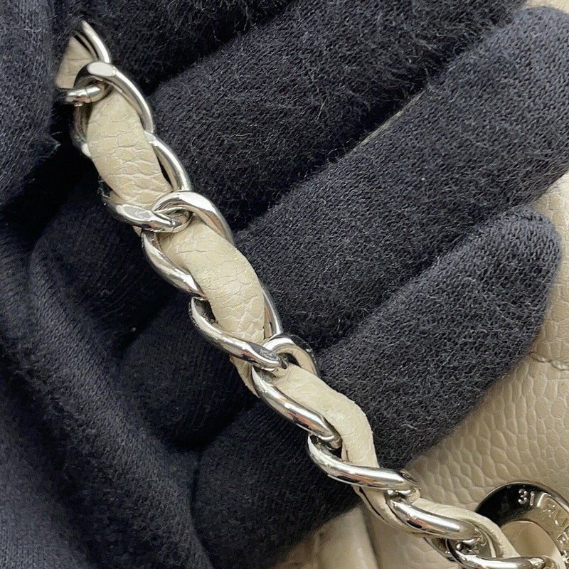 シャネル チェーントートバッグ マトラッセ デカココマーク キャビアスキン A48374 CHANEL ショルダーバッグ