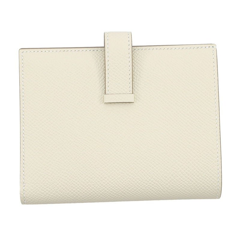 エルメス 二つ折り財布 ベアンコンパクト クレ/ゴールド金具 エプソン K刻印