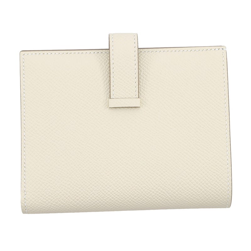 エルメス 二つ折り財布 ベアンコンパクト クレ/ゴールド金具 エプソン K刻印