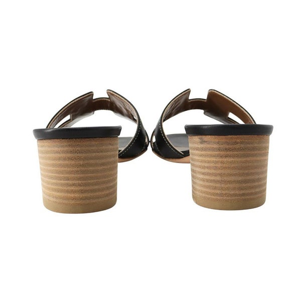 エルメス サンダル オアジス Oasis レディースサイズ36 1/2 HERMES 靴 黒