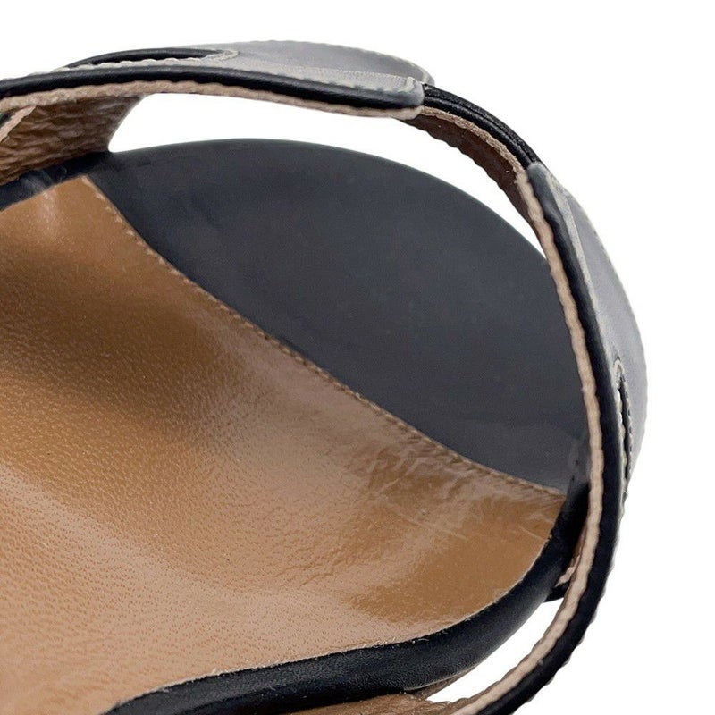 エルメス サンダル オアジス Oasis レディースサイズ36 1/2 HERMES 靴 黒