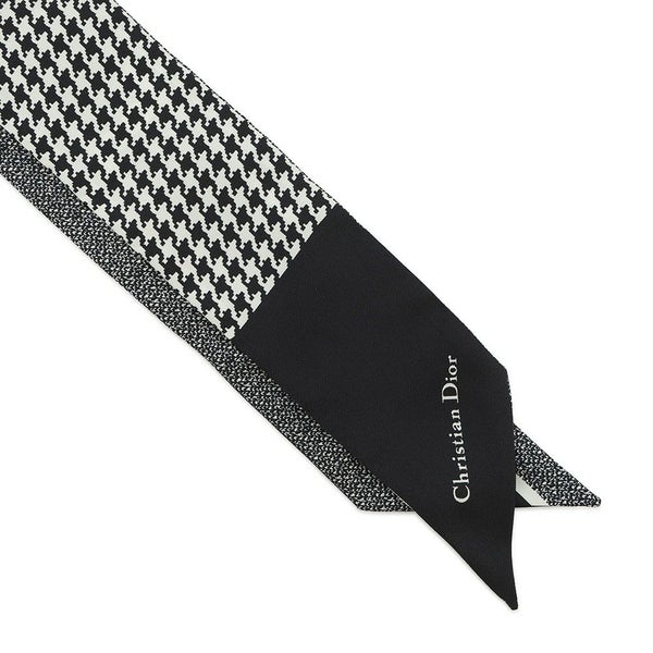 クリスチャン・ディオール スカーフ 30 モンテーニュ ミッツァ シルク 15MON106I601 Christian Dior 黒 白