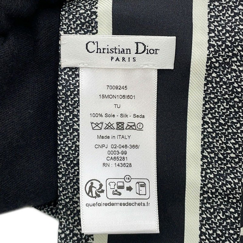 クリスチャン・ディオール スカーフ 30 モンテーニュ ミッツァ シルク 15MON106I601 Christian Dior 黒 白
