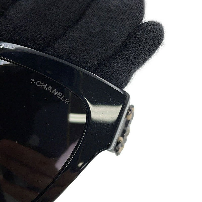 シャネル サングラス ココマーク キャットアイ アイウェア 5456Q-A CHANEL アイウェア 黒
