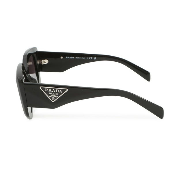 プラダ サングラス トライアングルロゴ ポリゴン型 セルフレーム PRADA アイウェア 黒