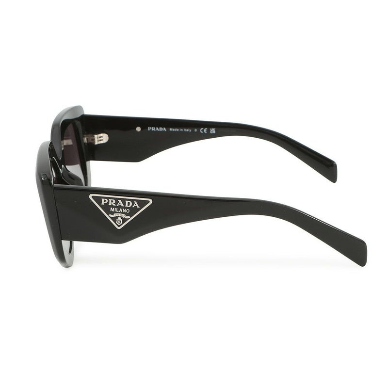 プラダ サングラス トライアングルロゴ ポリゴン型 セルフレーム PRADA アイウェア 黒