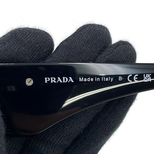 プラダ サングラス トライアングルロゴ ポリゴン型 セルフレーム PRADA アイウェア 黒