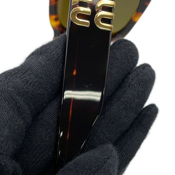 ミュウミュウ サングラス ロゴ べっ甲調 SMU07Y MIUMIU アイウェア