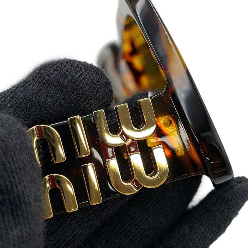 ミュウミュウ サングラス ロゴ べっ甲調 SMU07Y MIUMIU アイウェア