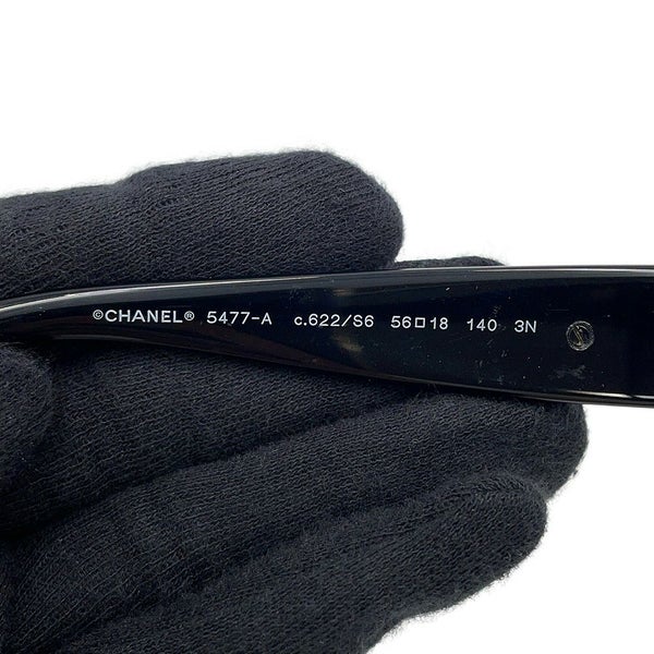 シャネル サングラス ココマーク カメリア フェイクパール 5618 140 5477-A CHANEL アイウェア 黒