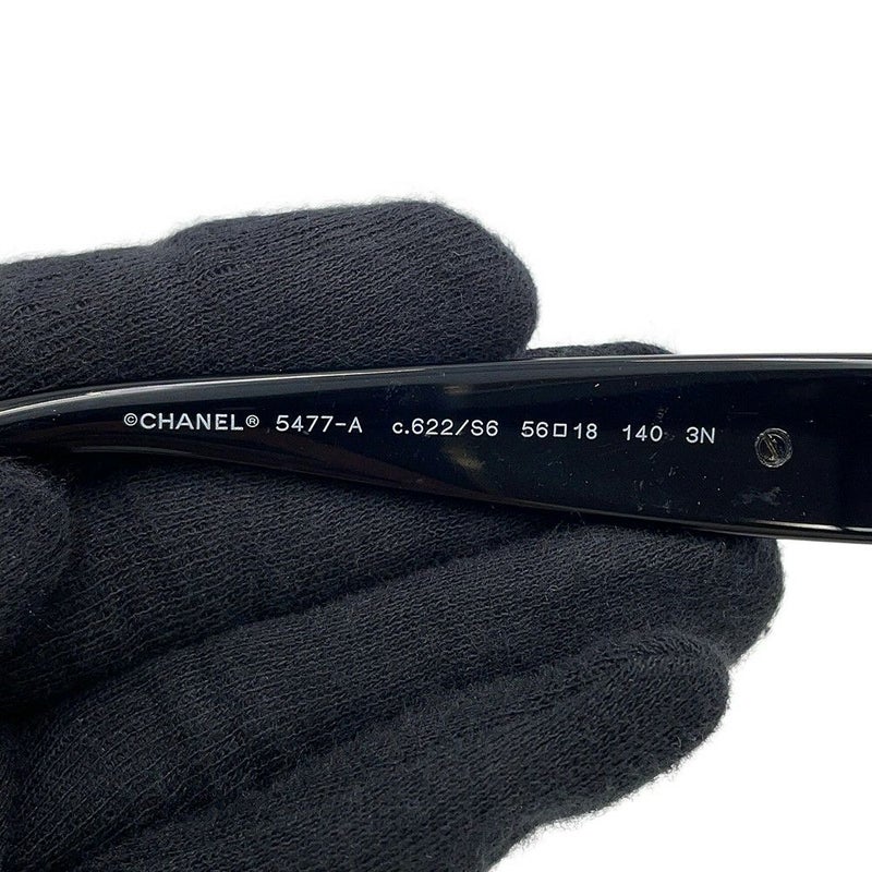 シャネル サングラス ココマーク カメリア フェイクパール 5618 140 5477-A CHANEL アイウェア 黒