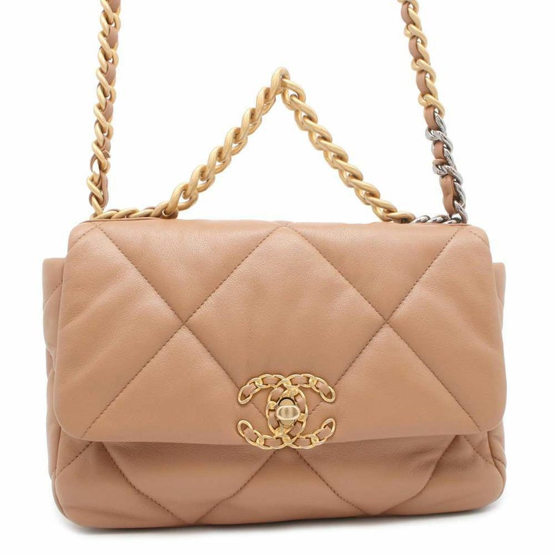 シャネル チェーンショルダーバッグ シャネル19 フラップ ココマーク ラムスキン AS1160 CHANEL 2wayハンドバッグ
