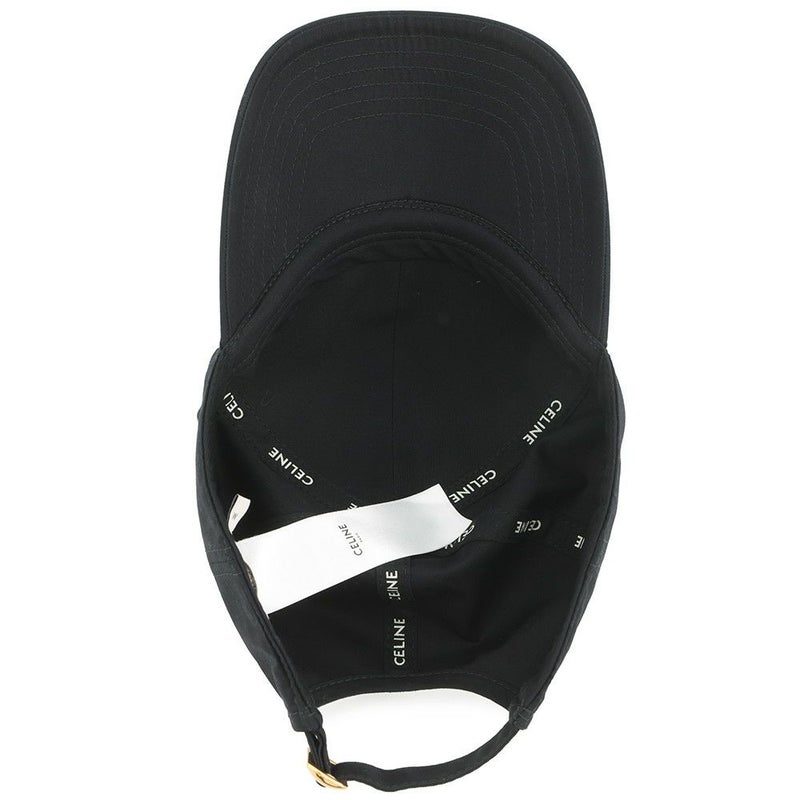 セリーヌ キャップ トリオンフ ベースボールキャップ コットン レディースサイズM 2AUT6969P CELINE 帽子 黒