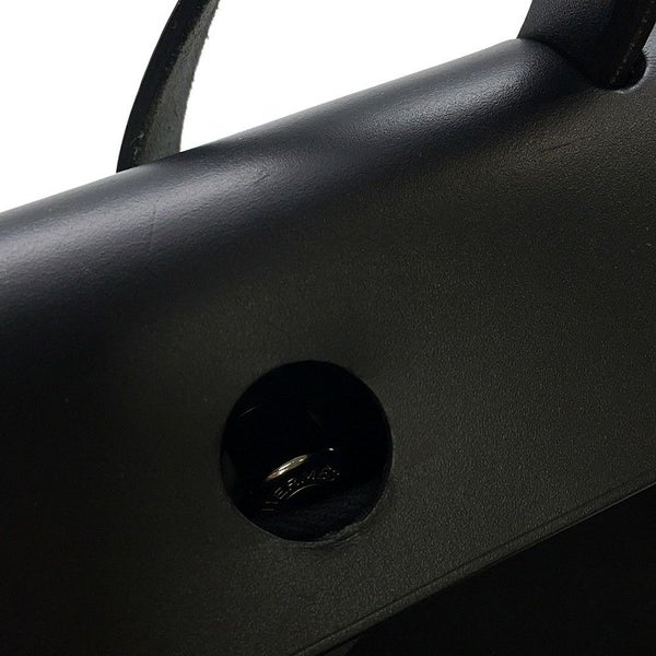 エルメス エールバッグPM ブラック/シルバー金具 トワルオフィシエ/ヴァッシュハンター □G刻印 黒