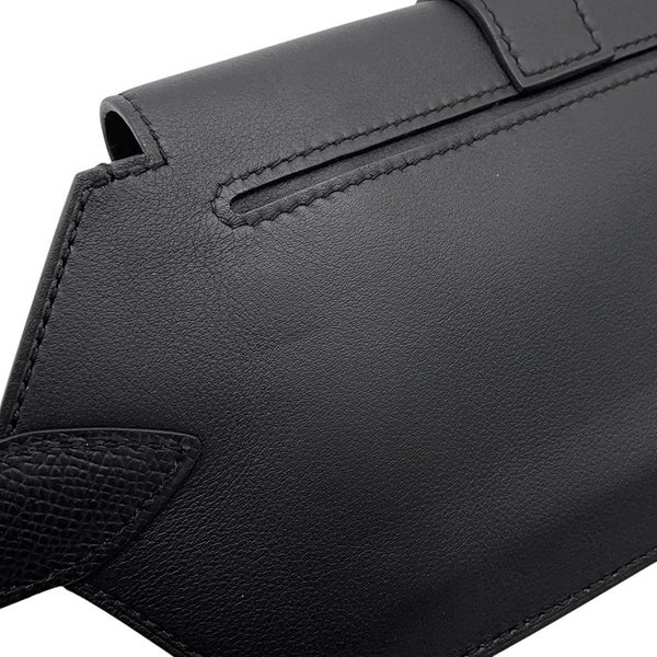 エルメス ウエストバッグ エラン ポケット24 ブラック/ゴールド金具 スイフト W刻印 黒