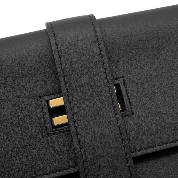 エルメス ウエストバッグ エラン ポケット24 ブラック/ゴールド金具 スイフト W刻印 黒