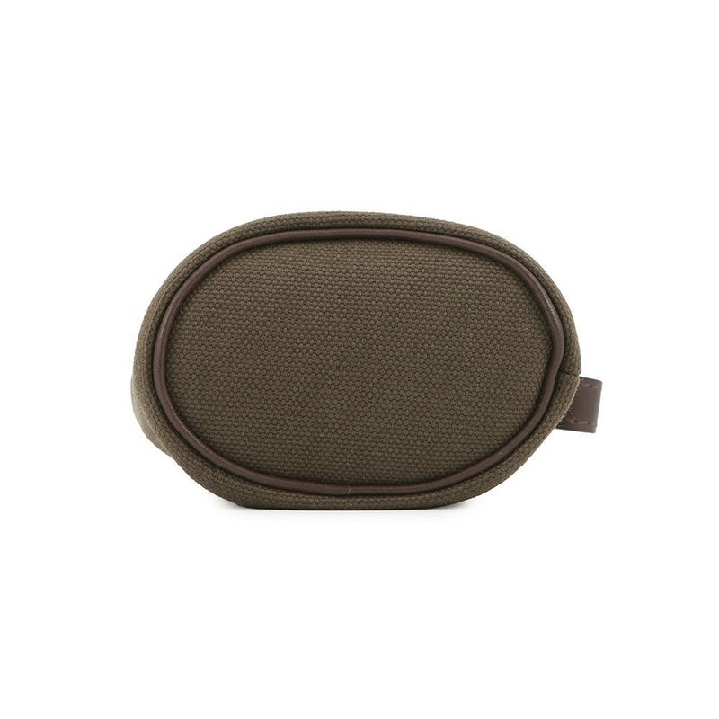 エルメス 犬用トリーツ ポーチ オン ザ ゴー カーキ/シルバー金具 キャンバス B刻印 HERMES 小物入れ