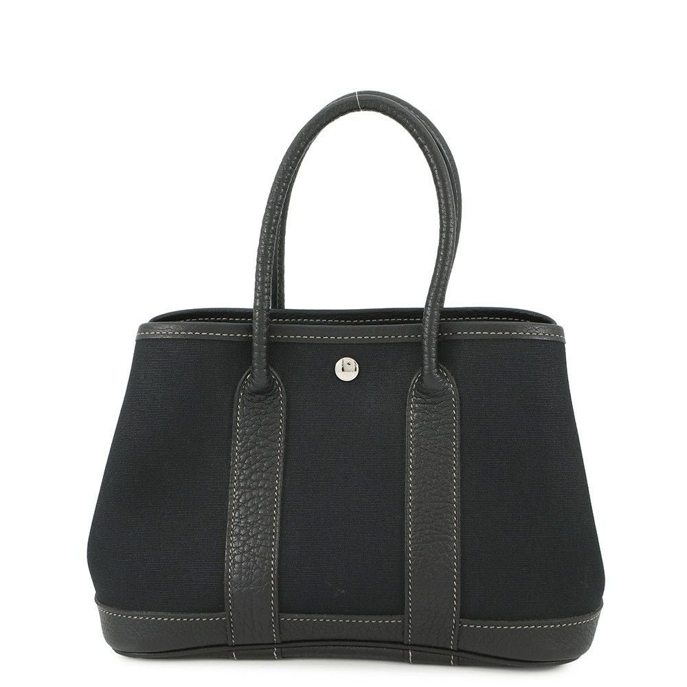 エルメス トートバッグ ガーデンパーティTTPM ブラック/シルバー金具