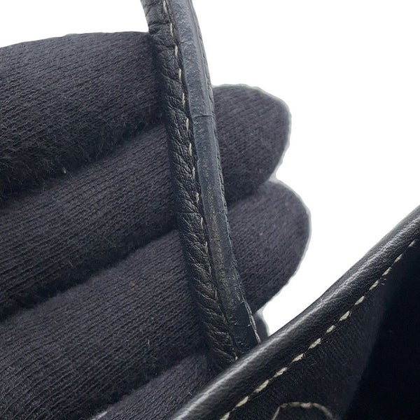 エルメス トートバッグ ガーデンパーティTTPM ブラック/シルバー金具 トワルオフィシエ/ネゴンダ □H刻印 黒