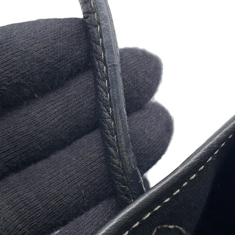 エルメス トートバッグ ガーデンパーティTTPM ブラック/シルバー金具 トワルオフィシエ/ネゴンダ □H刻印 黒