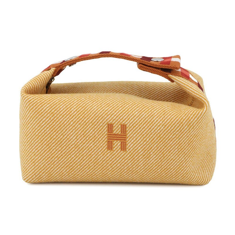 エルメス ポーチ ブリッド・ア・ブラックPM オカレ フォーヴ/シルバー金具 キャンバス HERMES ポーチ