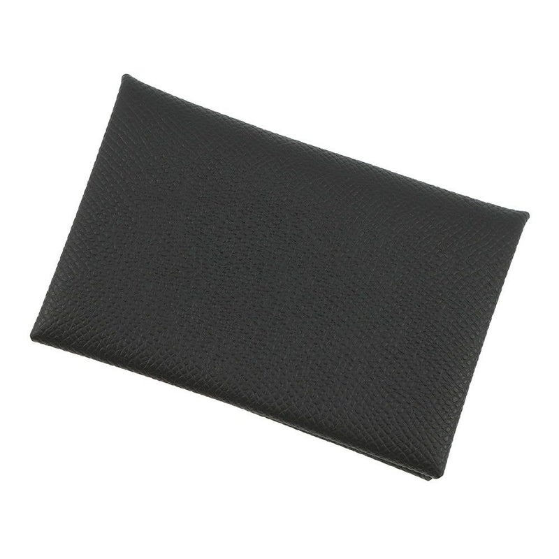 エルメス カードケース カルヴィ ブラック エプソン W刻印 HERMES 名刺入れ 黒