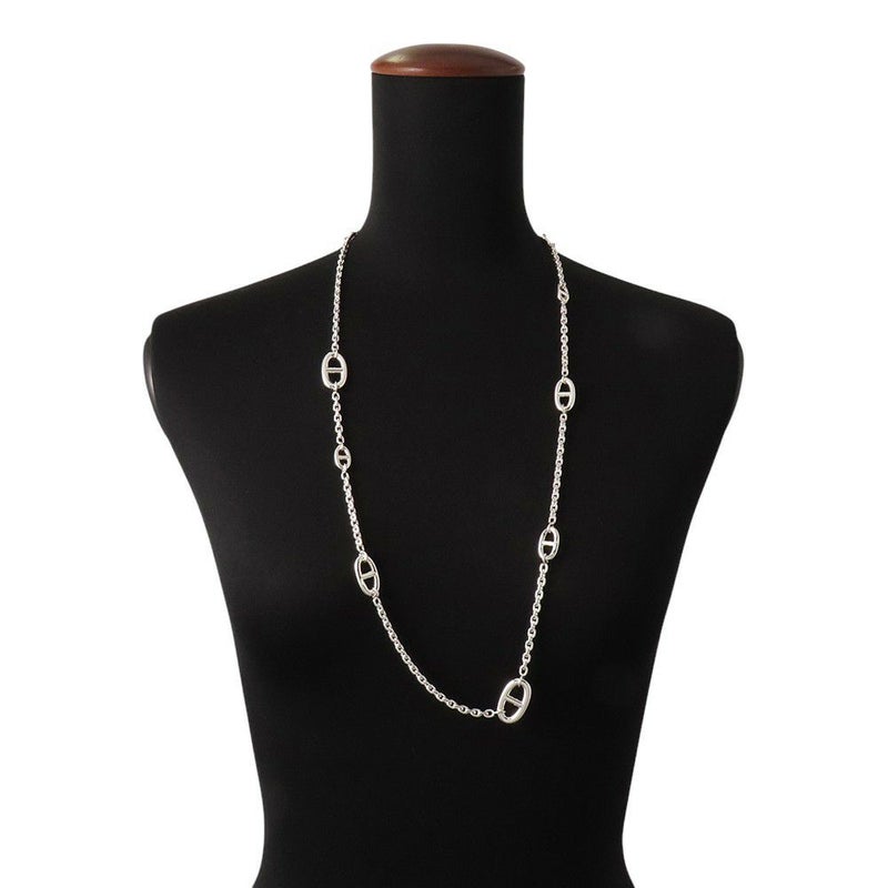 エルメス ネックレス シェーヌダンクル ファランドール SV925シルバー サイズ80 HERMES ジュエリー