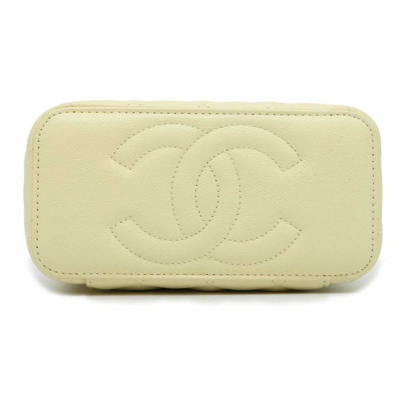 シャネル チェーンショルダーバッグ バニティケース ココマーク マトラッセ キャビアスキン AP1341 CHANEL
