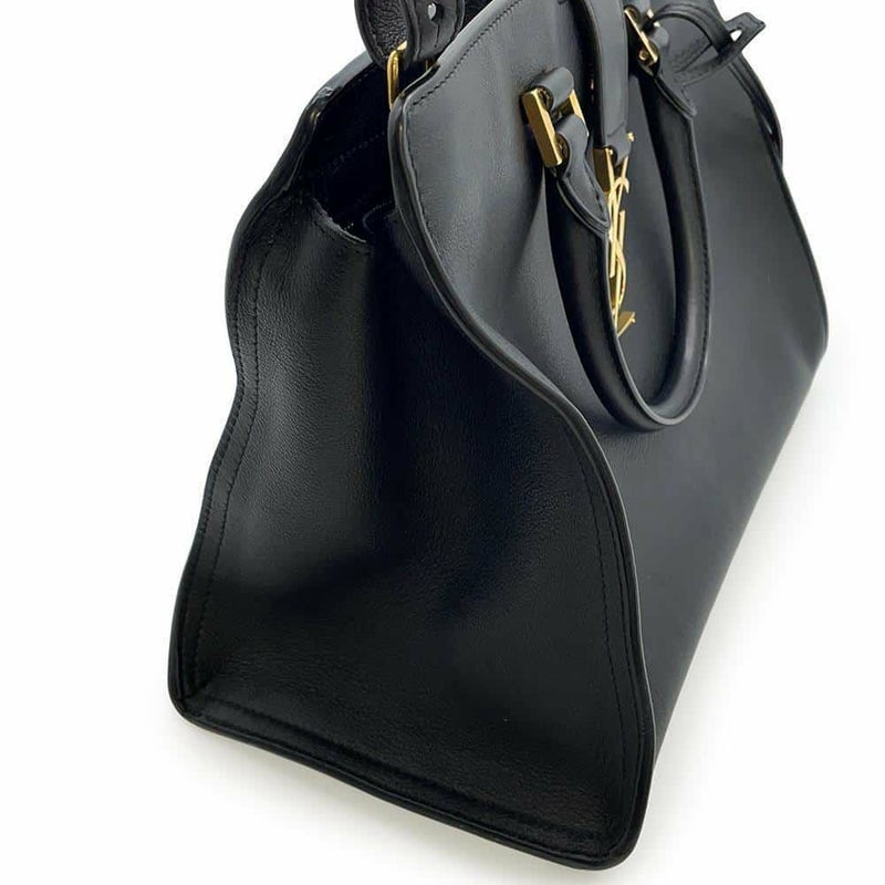 サンローランパリ ハンドバッグ ベイビーカバス レザー SAINT LAURENT PARIS　 2wayショルダー 黒