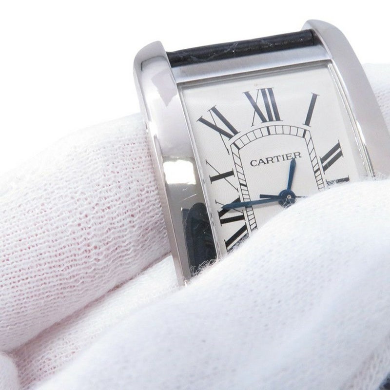 カルティエ タンクアメリカン LM W2603256 Cartier 腕時計 シルバー文字盤