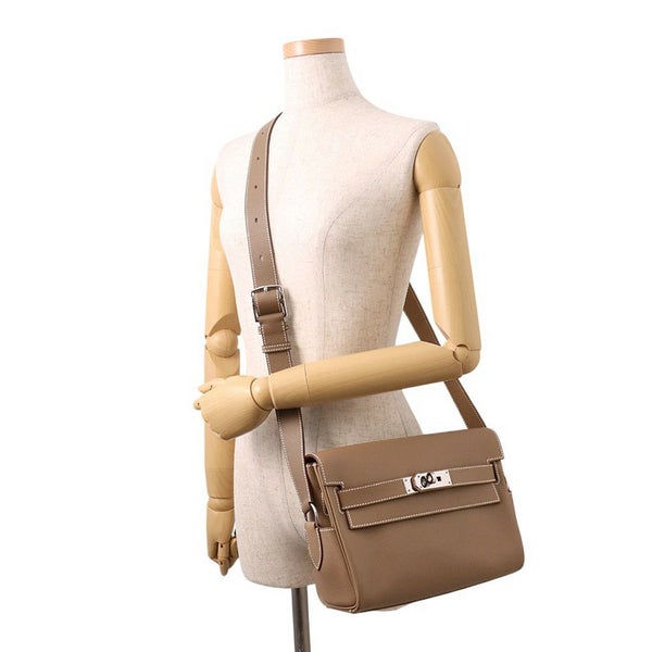 エルメス ケリーメッセンジャーPM エトゥープ/シルバー金具 エバーカラー W刻印 HERMES メンズ