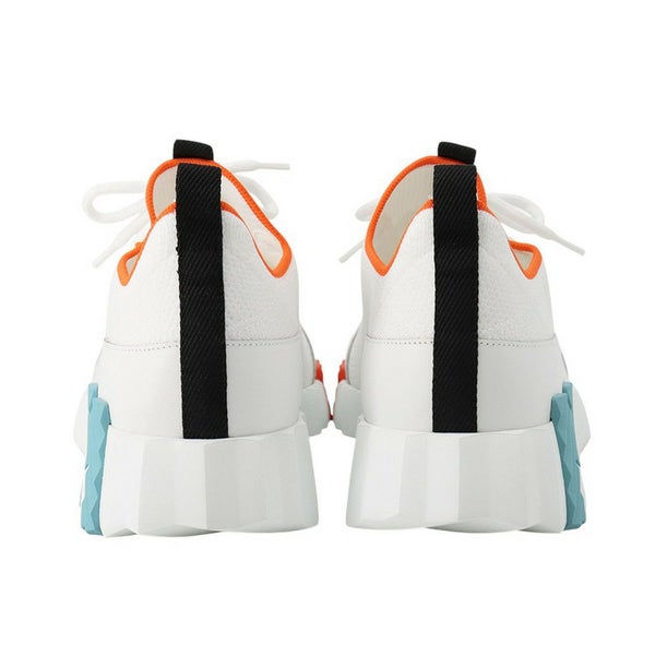 エルメス スニーカー リフト ニット カーフレザー レディースサイズ38.5 HERMES 靴 白