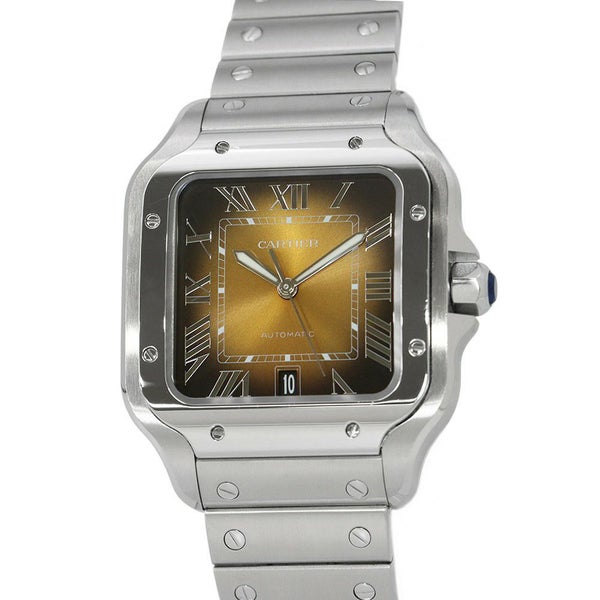 カルティエ サントス ドゥ カルティエ LM WSSA0064 Cartier 腕時計 ブラウン文字盤