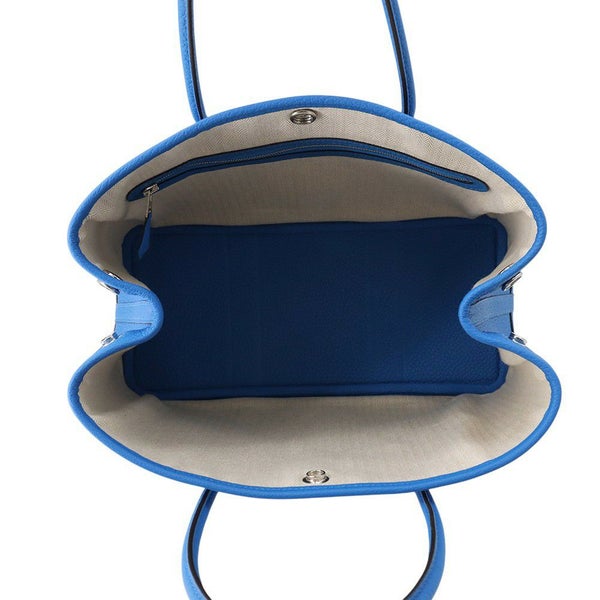 エルメス トートバッグ ガーデンパーティTPM ニューブルーイドラ/シルバー金具 ネゴンダ K刻印