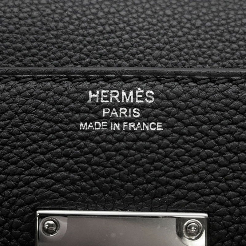 エルメス ケリーメッセンジャーPM ブラック/シルバー金具 トゴ K刻印 HERMES バッグ 黒