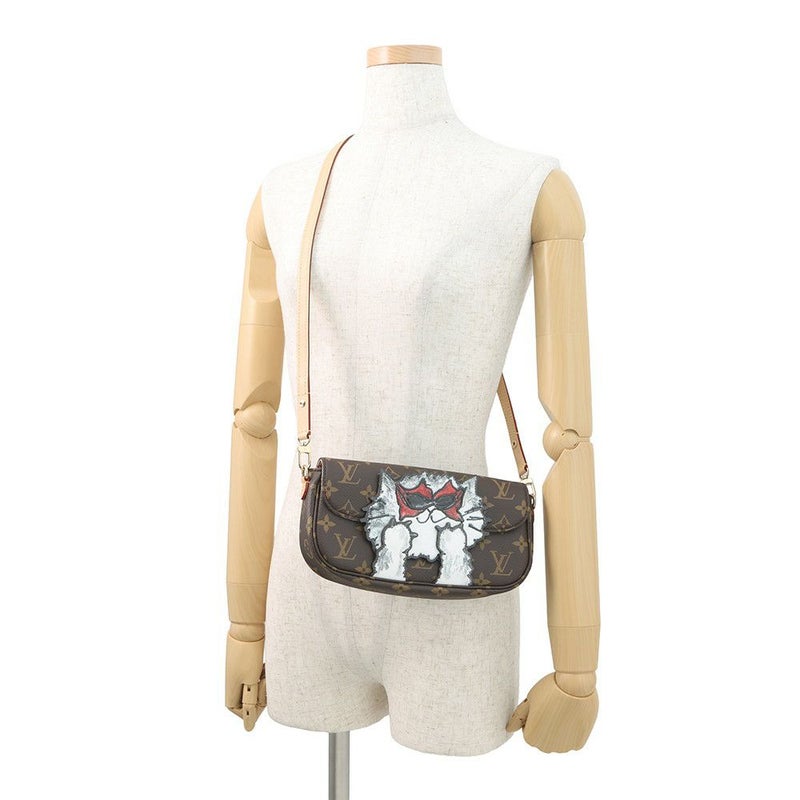 ルイヴィトン チェーンウォレット モノグラム ウォレット オン チェーン・アイビー M15148 トラベル ウィズ 猫