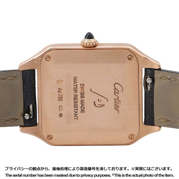 カルティエ サントス デュモン SM K18ピンクゴールド WGSA0022 Cartier 腕時計 シルバー文字盤